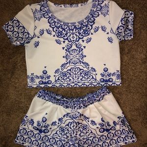 2 piece short set